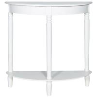 Pacific Lifestyle Heritage Ivory Wood Half Moon Console Table