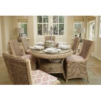 Pacific Lifestyle Natural Wash Borneo 7 Pce Dining Set