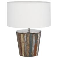 Pacific Lifestyle Reclaimed Wood Tapered Lamp Complete