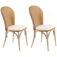 pacific lifestyle tudor lloyd loom dining chair with cushion pad pair