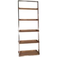 Pacific Lifestyle Camden Natural Fir Wood and Stainless Steel Shelf Unit