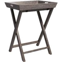 Pacific Lifestyle Clarence Weathered Vintage Mango Wood Tray Table