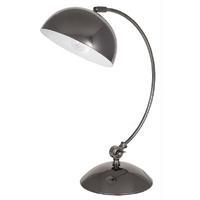 Pacific Lifestyle Black Chrome Curved Metal Task Lamp