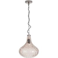Pacific Lifestyle Smoke Dimpled Glass Electrified Pendant
