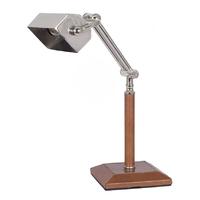Pacific Lifestyle Nickel and Leather Task lamp