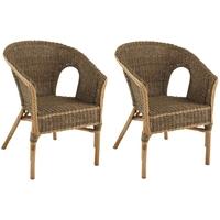 Pacific Lifestyle Countess Natural Seagrass Bistro Chair