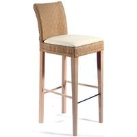 pacific lifestyle brunel lloyd loom standar bar stool with cushion pad