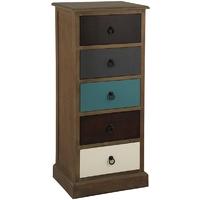 Pacific Lifestyle Loft Natural Drift Wood 5 Drawer Unit