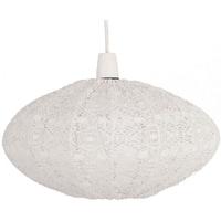 Pacific Lifestyle White Oval Crochet Easy Fit Pendant
