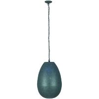 Pacific Lifestyle Oval Etched Electrified Pendant in Grey