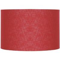 Pacific Lifestyle 35cm Redcurrant Double Lined Linen Drum Shade