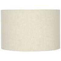 pacific lifestyle 45cm cream double lined linen drum shade