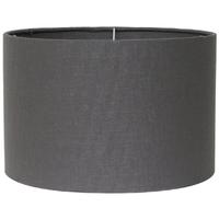 pacific lifestyle 40cm grey double lined linen drum shade