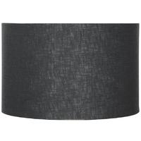 Pacific Lifestyle 30cm Black Double Lined Linen Drum Shade