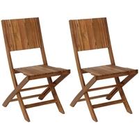 pacific lifestyle falmouth acacia wood folding chair pair