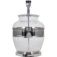 pacific lifestyle glass and nickel smooth urn lamp base