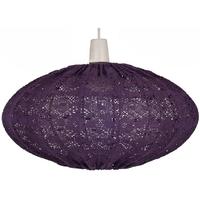 Pacific Lifestyle Aubergine Oval Crochet Easy Fit Pendant