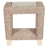 pacific lifestyle samui pearl wash banana leaf side table frame only