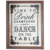 Pacific Lifestyle Framed Glass Drink Champagne Wall Print