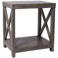 Pacific Lifestyle Clarence Weathered Vintage Mango Wood Side Table