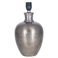 Pacific Lifestyle Antique Silver Hammered Pot Table Lamp