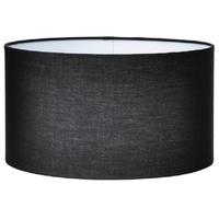 Pacific Lifestyle 25cm Black Poly Cotton Cylinder Drum Shade