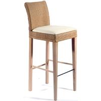 pacific lifestyle brunel lloyd loom tall bar stool with cushion pad