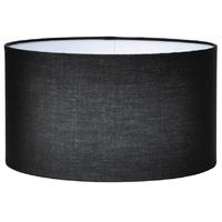 Pacific Lifestyle 40cm Black Poly Cotton Cylinder Drum Shade