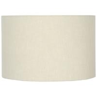 pacific lifestyle 35cm cream double lined linen drum shade