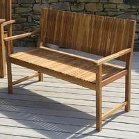 Pacific Lifestyle Fairhaven Acacia Wood 2 Seater Bench