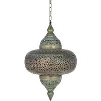 pacific lifestyle antique brass electrified pendant