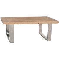 Pacific Lifestyle Camden Natural Fir Wood and Stainless Steel Coffee Table