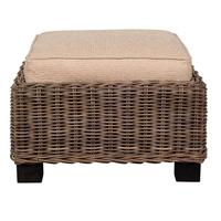 pacific lifestyle tuscany grey kubu storage footstool excluding cushio ...