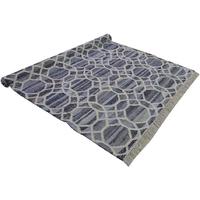 pacific lifestyle artus blue and ivory recycled denim and wool rug