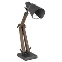 Pacific Lifestyle Wood with Metal Table Task Lamp