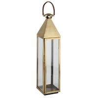 pacific lifestyle antique brass stainlees steel square lantern