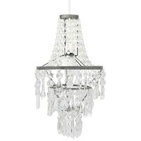 Pacific Lifestyle Clear Glass and Acrylic 3 Tier Easy Fit Pendant