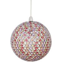 Pacific Lifestyle Large Round Multi Colour Beads Easy Fit Pendant