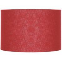 Pacific Lifestyle 40cm Redcurrant Double Lined Linen Drum Shade