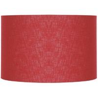 pacific lifestyle 45cm redcurrant double lined linen drum shade