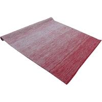 pacific lifestyle delight red and white cotton rug