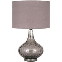 Pacific Lifestyle Smoke Glass Dimple Table Lamp