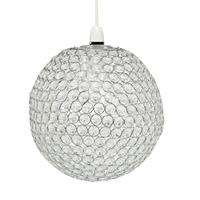 Pacific Lifestyle Large Round with Clear Beads Easy Fit Pendant