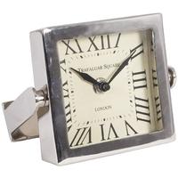 Pacific Lifestyle Raw Nickel Square Table Clock