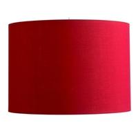 Pacific Lifestyle 35cm Red Poly Cotton Cylinder Drum Shade