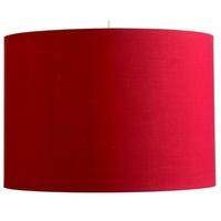 Pacific Lifestyle 45cm Red Poly Cotton Cylinder Drum Shade