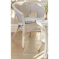 Pacific Lifestyle White Wash Boston Bistro Chair Excluding Cushion (Pair)