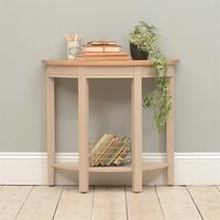 Pavillion Soft Truffle Curved Console Table