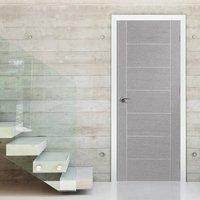 Palermo Light Grey Flush Door - Prefinished