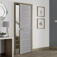 Palermo Light Grey Flush Fire Door 30 Minute Fire Rated - Prefinished